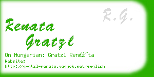 renata gratzl business card